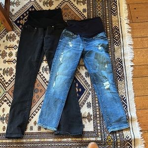bundle of maternity jeans from gap . size 4. over the belly . barely worn